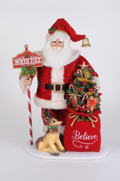 Karen Didion Lighted North Pole Magic Santa