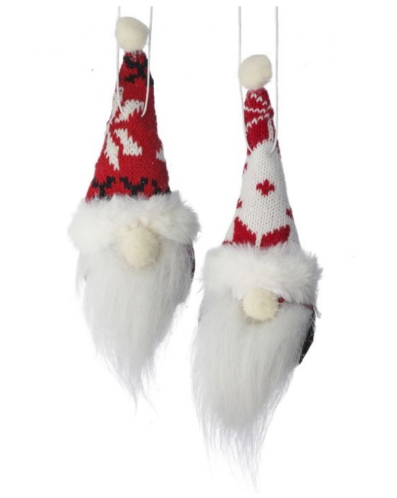 Hanging Santa Gnome Ornament (2-Styles)