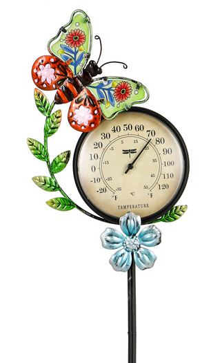 36" Thermometer Garden Stake (4-Styles)