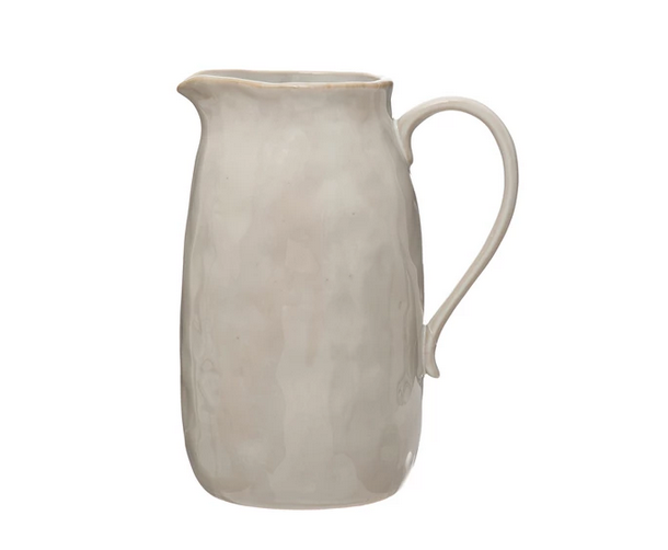 Tall Stoneware Pitcher