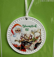 Round White Blowing Rock Ornament (8-Styles)