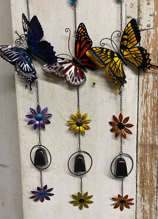 Hanging Butterfly Bell (3-Colors)