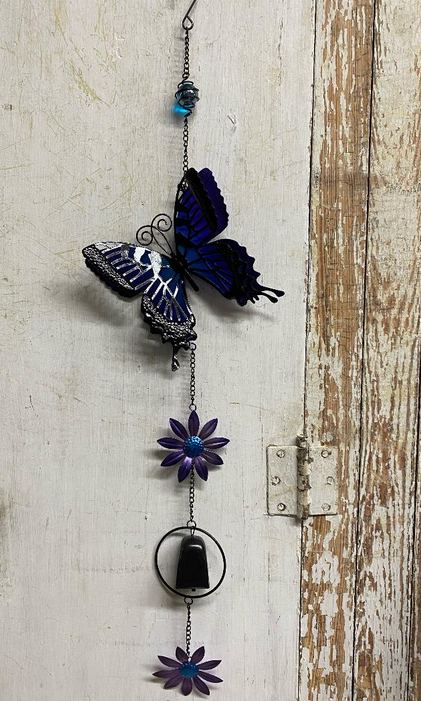 Hanging Butterfly Bell (3-Colors)
