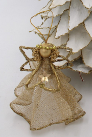 Golden Hanging Angel Ornament
