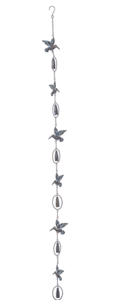 Metal Hummingbird Rain Chain