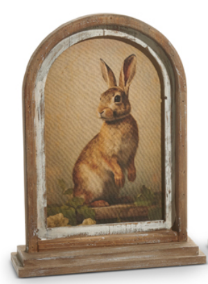 18" Vintage Rabbit Framed Print (2-Styles)