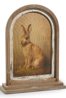 18" Vintage Rabbit Framed Print (2-Styles)