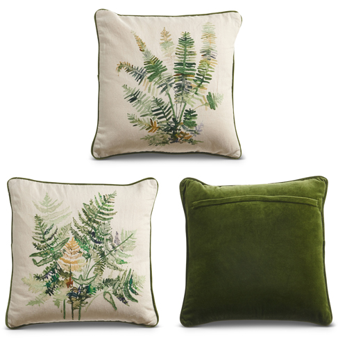 Square Wild Fern Pillow (2-Styles)