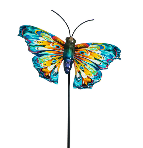 Whimsical Metal Butterfly Stake (4-Styles)