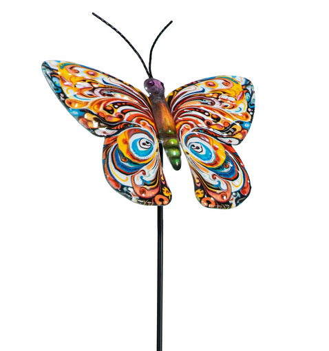 Whimsical Metal Butterfly Stake (4-Styles)