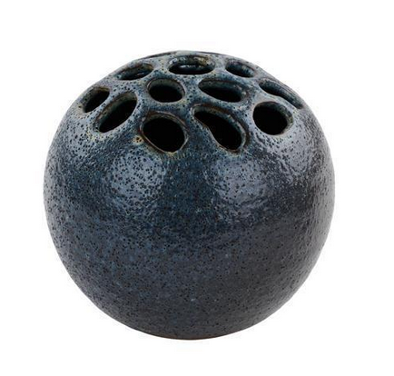 Large Pottery Floral Frog Vase (2-Colors)