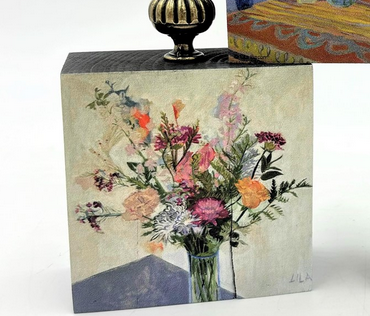 Floral Decorative Block Sign (3-Styles)