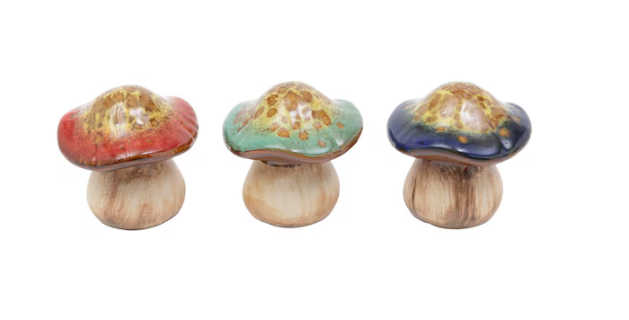 Ceramic Enchanted Mushroom (3-Colors | 2-Sizes)