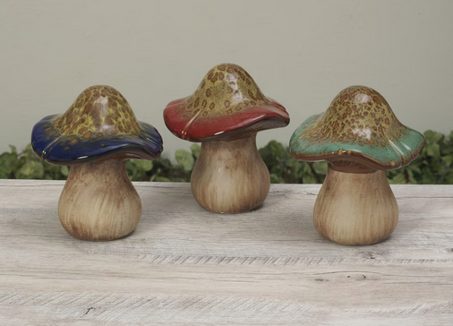 Ceramic Enchanted Mushroom (3-Colors | 2-Sizes)