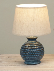 Round Textured Ceramic Lamp (3-Colors)