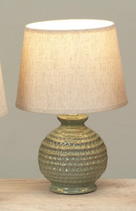 Round Textured Ceramic Lamp (3-Colors)