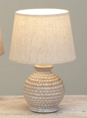 Round Textured Ceramic Lamp (3-Colors)