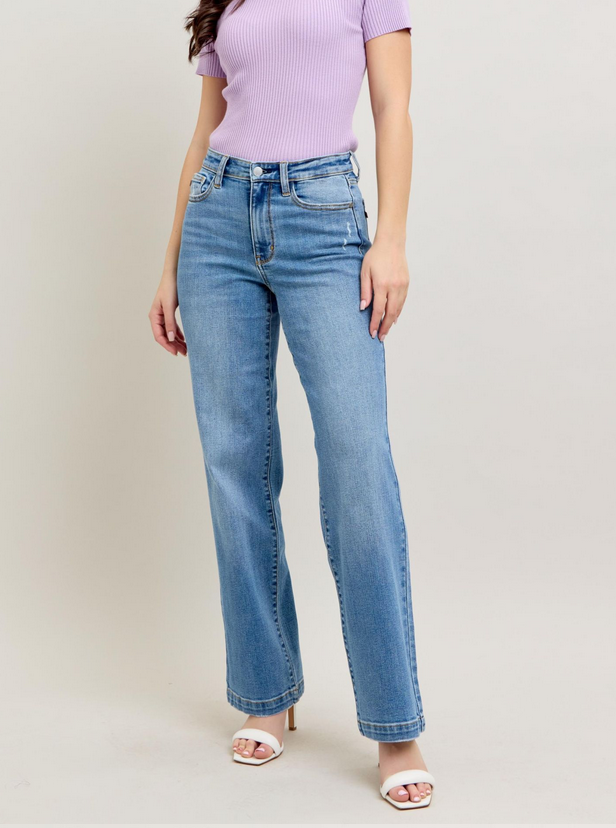 High Waist Straight Fit Jeans By: Jude Blue