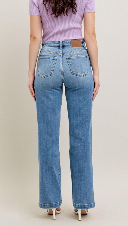High Waist Straight Fit Jeans By: Jude Blue