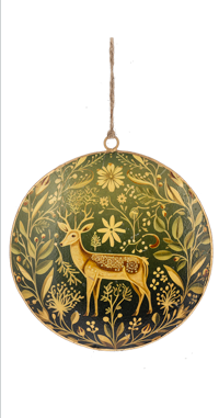 Classic Disk Buck Ornament (3-Styles)