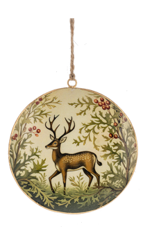 Classic Disk Buck Ornament (3-Styles)