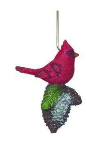 Cardinal Pinecone Ornament