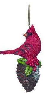 Cardinal Pinecone Ornament