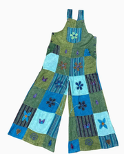 Embroidered Block Print Overall