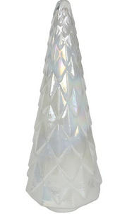 Iridescent Faceted Glass Christmas Tree (3-Sizes)