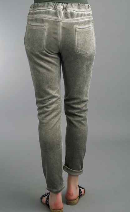 Tie Waist Gold Wash Pants By: Tempo Paris