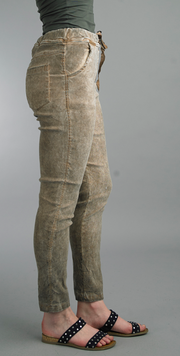 Tie Waist Suede Pants By: Tempo Paris (2-Colors)