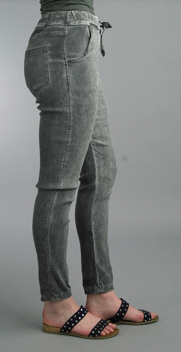 Tie Waist Suede Pants By: Tempo Paris (2-Colors)