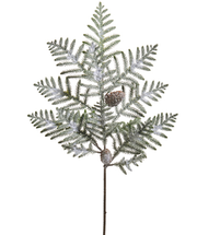 37" Iced Norfolk Pine Branch