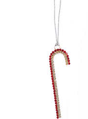 Crystal Candy Cane Ornament