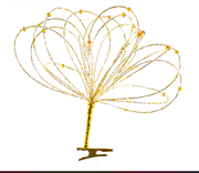 Clip on  Gold Beaded Loop Spray