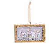 Hand Painted Glory to God Ornament