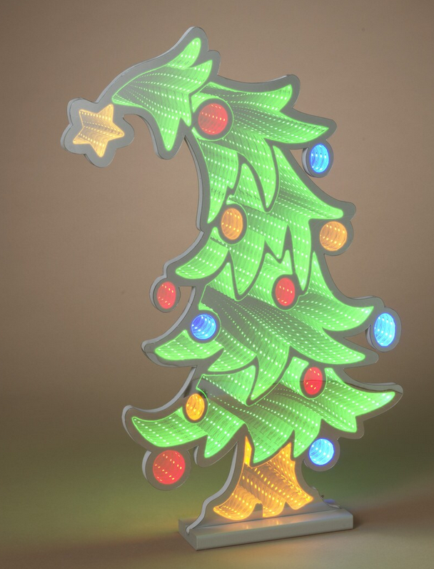 Electric LED Infinity Christmas Tree