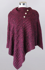 Triple Button Poncho By: Keren Hart