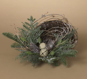 8'' Vine Bird Nest w/ Bells