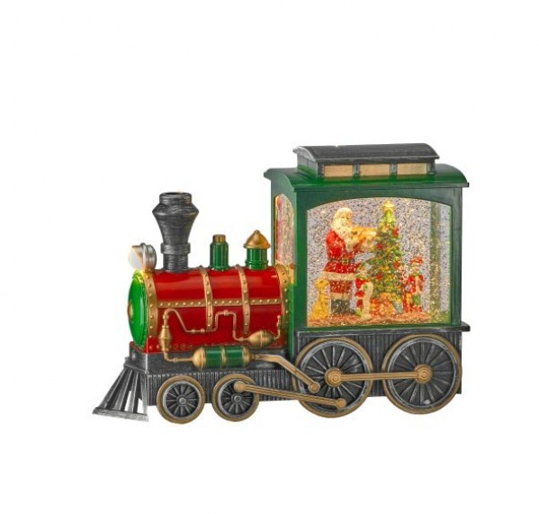 LED Santa Express Train Snowglobe