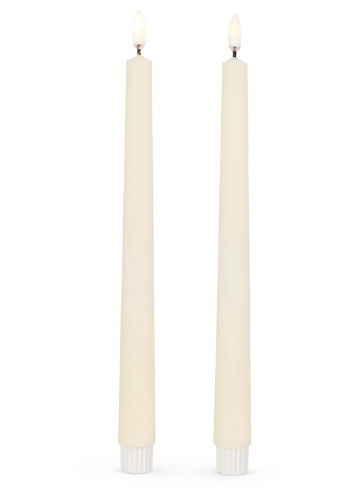 Set of 2 Luminescent Taper Candles (2-Sizes)