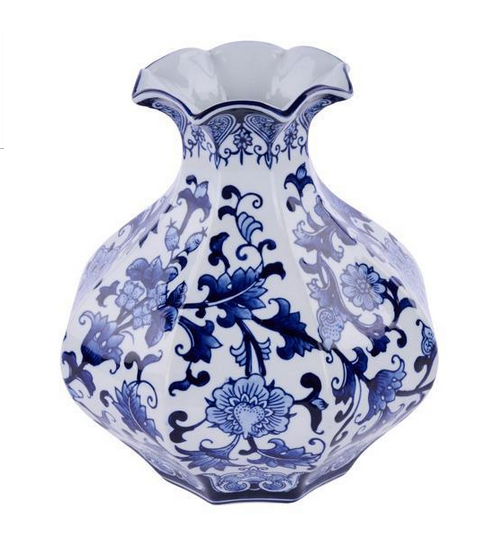 Blue & White Porcelain Vase (3-Sizes)