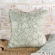 16 X 16 Olive Floral Pillow