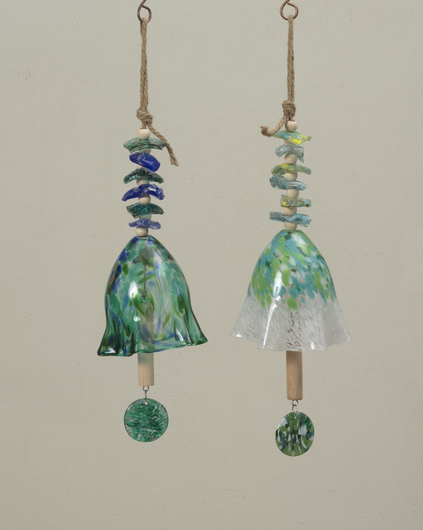 Handblown Glass Wind Bell (2-Styles)