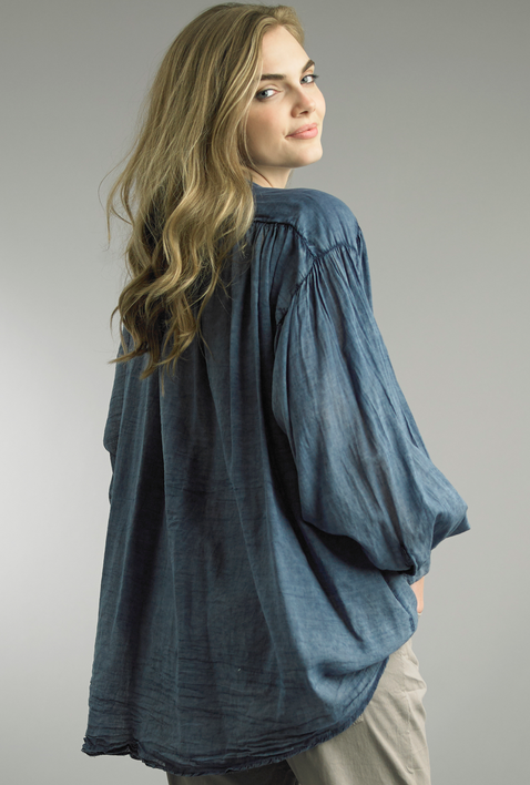 Button Down Tie Shirt by Tempo Paris (2-Colors)