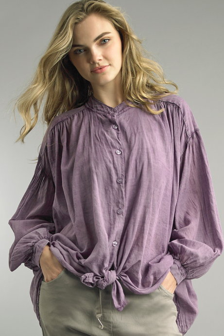Button Down Tie Shirt by Tempo Paris (2-Colors)