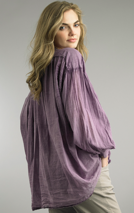 Button Down Tie Shirt by Tempo Paris (2-Colors)