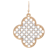 Crystal Clover Earrings