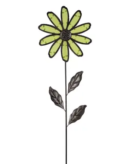 Metal Glow in the Dark Flower Yard Stake (2-Styles)
