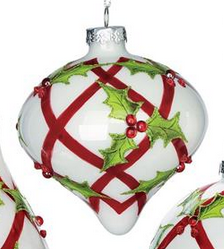 Lattice Holly Leaf Ornament (3-Styles)